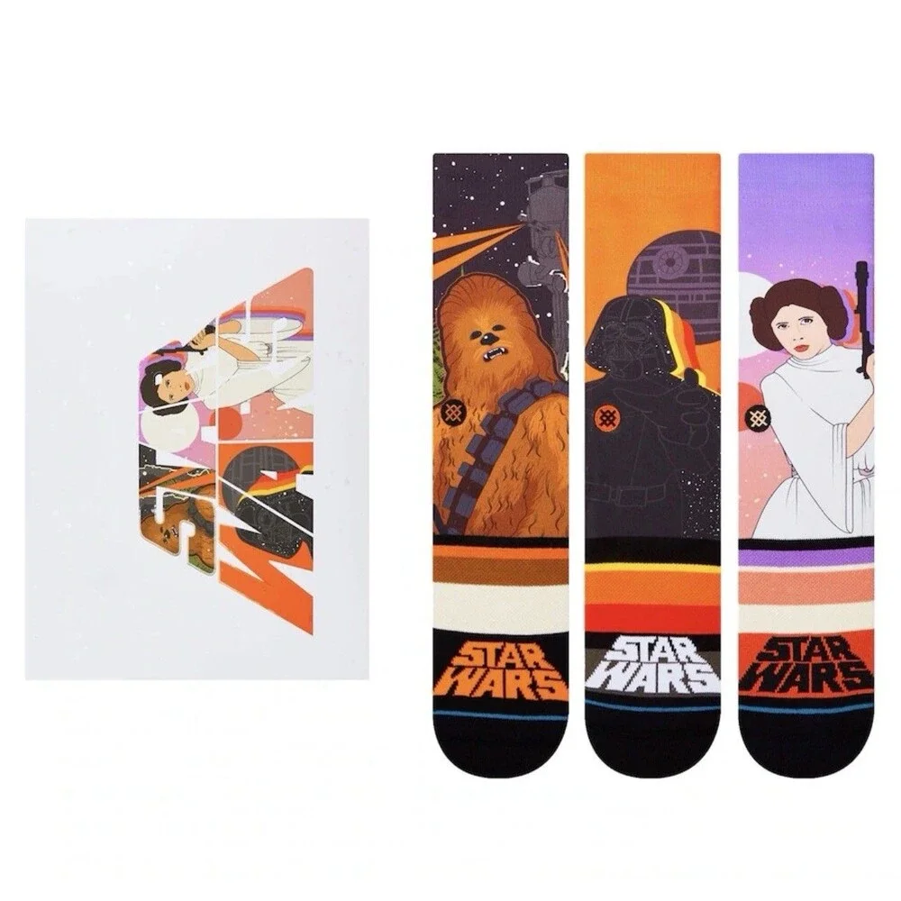 Size L - Star Wars Stance Unisex Crew Socks Three-Pack Limited Edition Box Set
